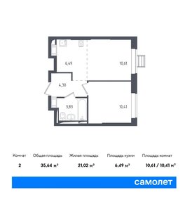 35,9 м², 2-комнатная квартира 7 350 000 ₽ - изображение 79