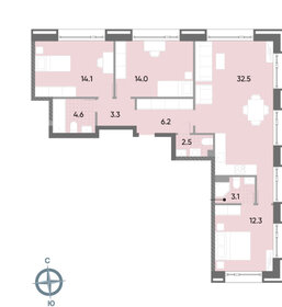 84,5 м², 3-комнатная квартира 30 993 756 ₽ - изображение 1