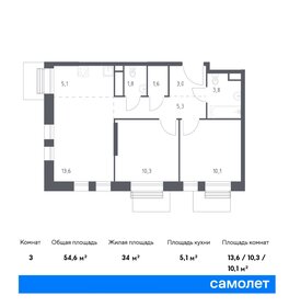 74,7 м², 3-комнатная квартира 19 500 000 ₽ - изображение 147