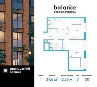 51,4 м², 1-комнатная квартира 11 800 000 ₽ - изображение 186