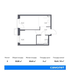 38,9 м², 1-комнатная квартира 9 300 000 ₽ - изображение 116