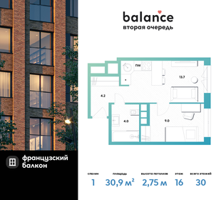 32 м², 1-комнатная квартира 9 500 000 ₽ - изображение 157