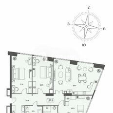 Квартира 128 м², 4-комнатная - изображение 2