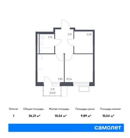 Квартира 36,2 м², 1-комнатная - изображение 1