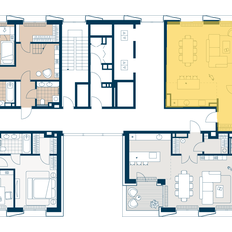 Квартира 117 м², 3-комнатная - изображение 2