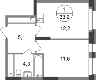 29,1 м², 1-комнатные апартаменты 6 900 000 ₽ - изображение 39