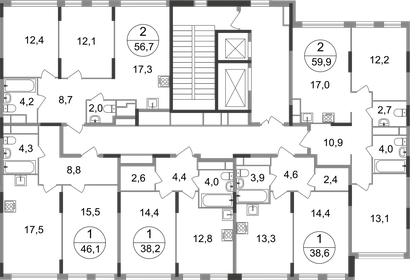 38 м², 1-комнатная квартира 11 500 000 ₽ - изображение 11