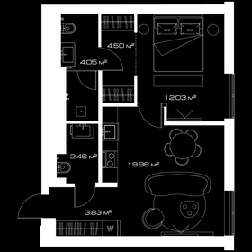 74,2 м², 1-комнатная квартира 59 953 600 ₽ - изображение 39