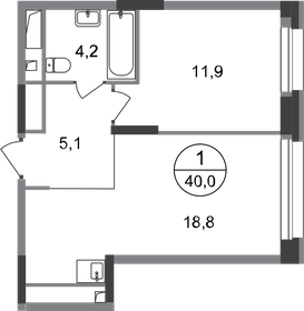 37,5 м², 1-комнатная квартира 9 299 999 ₽ - изображение 27