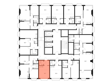 21,8 м², апартаменты-студия 7 999 000 ₽ - изображение 103