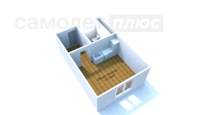 Квартира 22,5 м², студия - изображение 1