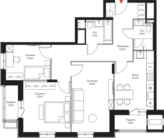 84,5 м², 3-комнатная квартира 30 081 070 ₽ - изображение 57
