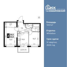 57 м², 3-комнатная квартира 14 600 000 ₽ - изображение 158