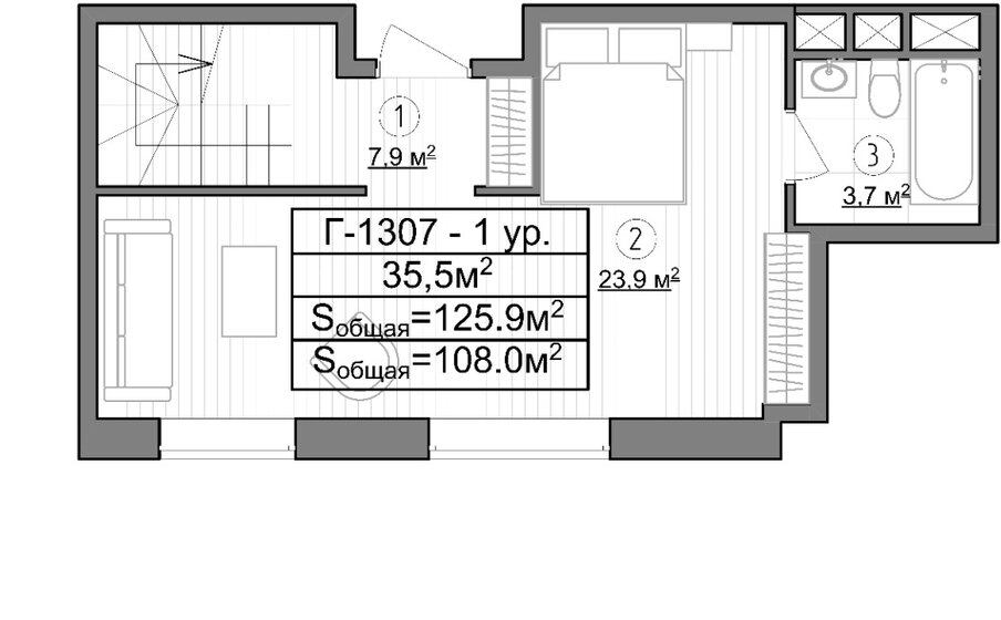 108 м², 1-комнатные апартаменты 33 264 000 ₽ - изображение 1