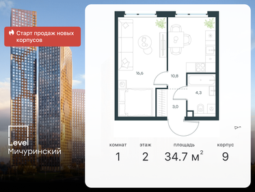 43 м², 1-комнатная квартира 14 900 000 ₽ - изображение 123