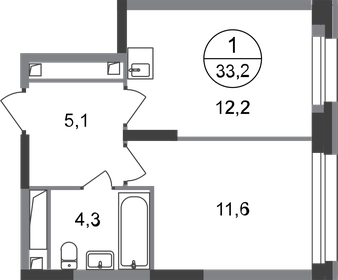 29,1 м², 1-комнатные апартаменты 6 900 000 ₽ - изображение 37