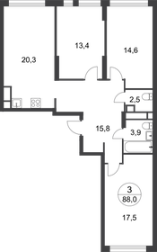 86 м², 3-комнатная квартира 21 235 116 ₽ - изображение 108