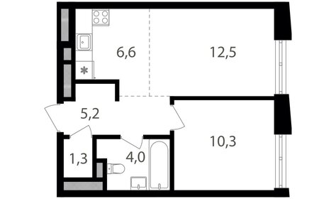 37,1 м², 1-комнатная квартира 14 600 000 ₽ - изображение 124