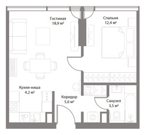46,7 м², 1-комнатная квартира 32 011 368 ₽ - изображение 69