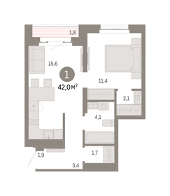 32,1 м², 1-комнатная квартира 10 200 000 ₽ - изображение 102