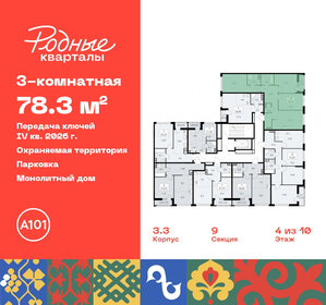 77 м², 3-комнатная квартира 16 000 000 ₽ - изображение 99