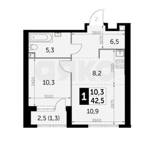 46,2 м², 1-комнатные апартаменты 17 556 000 ₽ - изображение 111