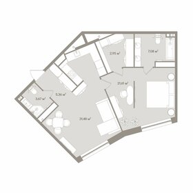 Квартира 72,5 м², 2-комнатные - изображение 1