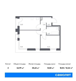 Квартира 55 м², 2-комнатная - изображение 1