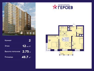 47,4 м², 2-комнатная квартира 7 500 000 ₽ - изображение 59