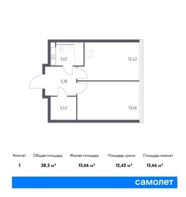 19,1 м², 1-комнатные апартаменты 7 490 000 ₽ - изображение 139