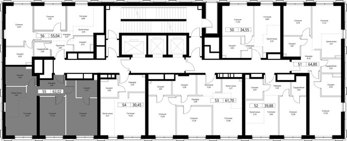 63,6 м², 2-комнатная квартира 24 109 524 ₽ - изображение 77