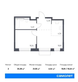 40,9 м², 2-комнатная квартира 15 490 000 ₽ - изображение 111