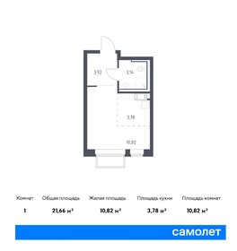 Квартира 21,7 м², студия - изображение 1