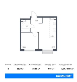 35,5 м², 1-комнатная квартира 9 600 000 ₽ - изображение 84