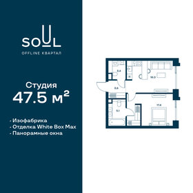 46,8 м², 1-комнатная квартира 25 623 000 ₽ - изображение 63