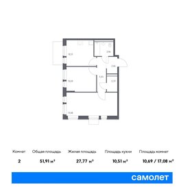 51,7 м², 2-комнатная квартира 6 590 000 ₽ - изображение 114