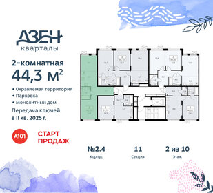 47,2 м², 3-комнатная квартира 10 800 000 ₽ - изображение 133