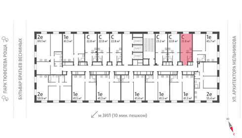 15,3 м², апартаменты-студия 5 400 000 ₽ - изображение 163