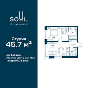 46,8 м², 1-комнатная квартира 25 623 000 ₽ - изображение 57