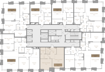 42,6 м², 2-комнатная квартира 26 900 000 ₽ - изображение 159