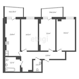 Квартира 77,5 м², 3-комнатная - изображение 1