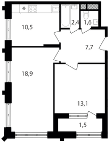 Квартира 55,7 м², 2-комнатная - изображение 1