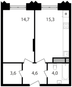 43 м², 1-комнатная квартира 13 420 300 ₽ - изображение 59