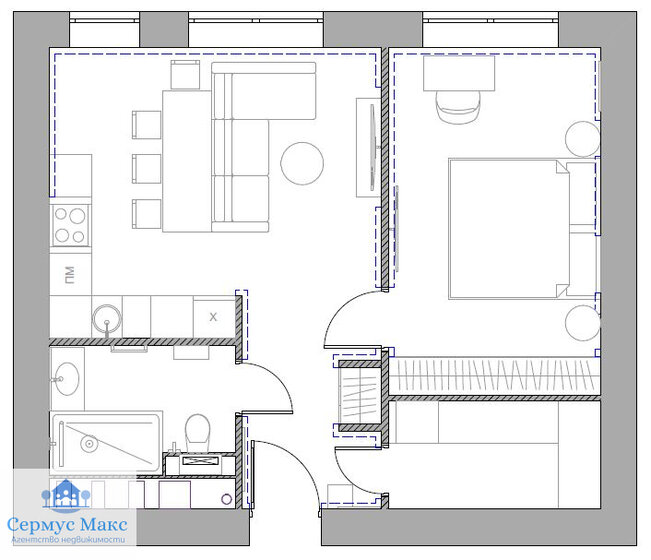 51,6 м², 2-комнатная квартира 26 450 000 ₽ - изображение 1