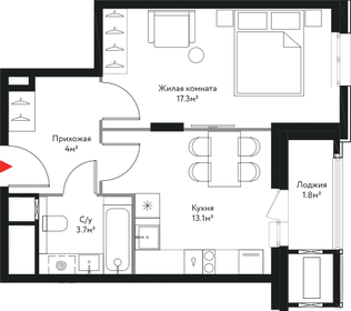 36,8 м², 1-комнатные апартаменты 12 090 750 ₽ - изображение 64