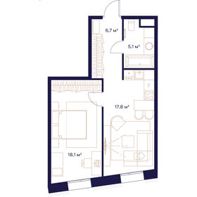 48,1 м², 1-комнатная квартира 24 153 800 ₽ - изображение 34