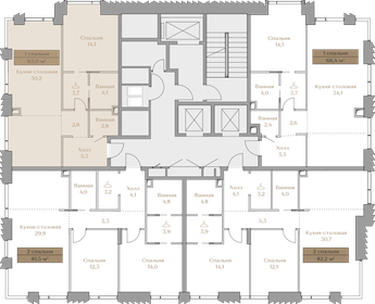 42,6 м², 2-комнатная квартира 26 900 000 ₽ - изображение 141