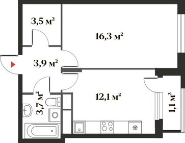 33,7 м², 1-комнатная квартира 9 300 000 ₽ - изображение 137