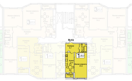 Квартира 50,3 м², 1-комнатная - изображение 5