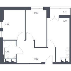 59,4 м², 1-комнатная квартира 14 800 000 ₽ - изображение 169